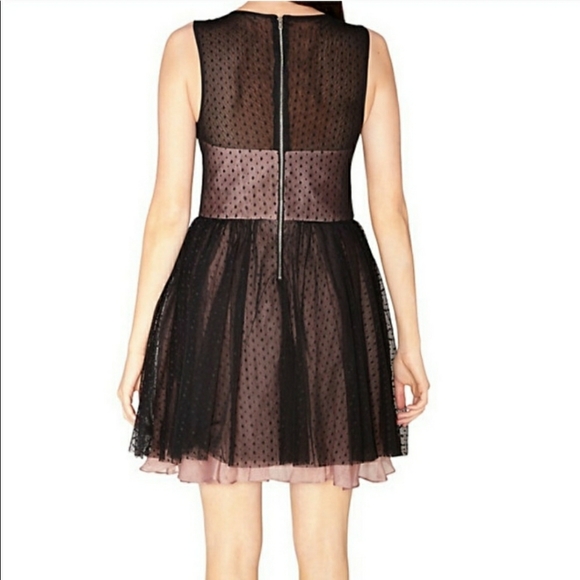 Betsey Johnson Perfect Overlay Black Swiss Dress 6 - Picture 6 of 13
